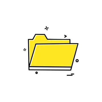 Folder icon design vector イラスト素材