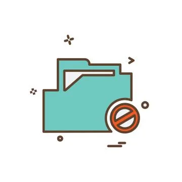 Folder icon design vector Stock Illustration