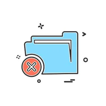 Folder icon design vector Stock Illustration