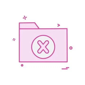 Folder icon design vector Stock Illustration