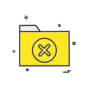 Folder icon design vector Stock Illustration