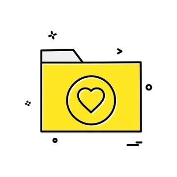 Folder icon design vector Stock Illustration