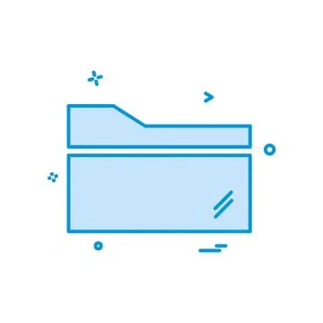 Folder icon design vector Stock Illustration