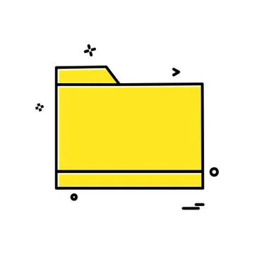Folder icon design vector Stock Illustration