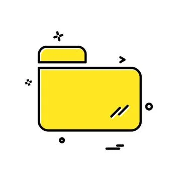 Folder icon design vector Stock Illustration
