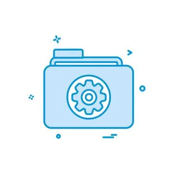 Folder icon design vector Stock Illustration