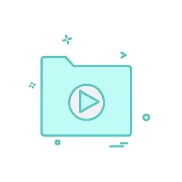 Folder icon design vector Stock Illustration