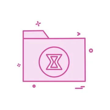 Folder icon design vector Illustrazione stock