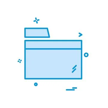 Folder icon design vector Stock Illustration