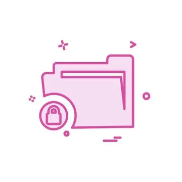 Folder icon design vector Stock Illustration