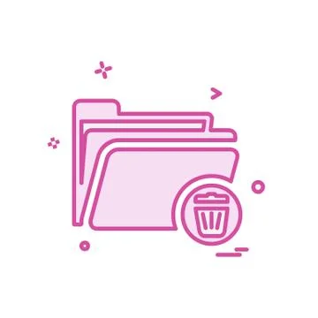 Folder icon design vector Stock Illustration