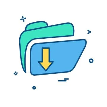 Folder icon design vector Stock Illustration
