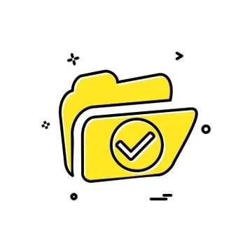 Folder icon design vector Stock Illustration