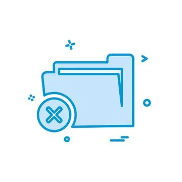 Folder icon design vector Stock Illustration