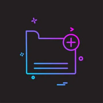 Folder icon design vector イラスト素材