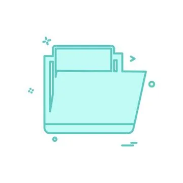 Folder icon design vector Stock Illustration
