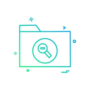 Folder icon design vector Stock Illustration