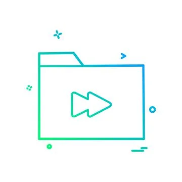 Folder icon design vector Stock Illustration