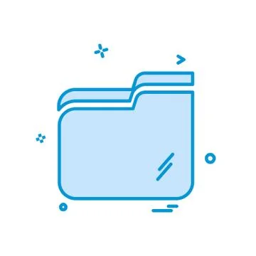 Folder icon design vector Illustrazione stock