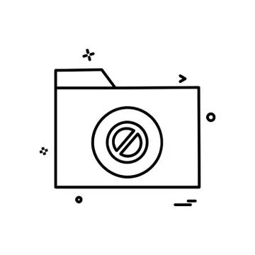 Folder icon design vector 스톡 일러스트