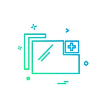 Folder icon design vector Stock Illustration
