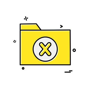 Folder icon design vector Stock Illustration