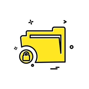 Folder icon design vector Stock Illustration