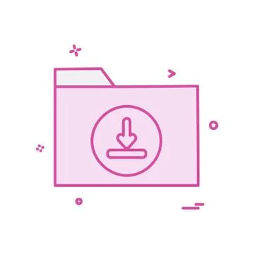 Folder icon design vector Stock Illustration
