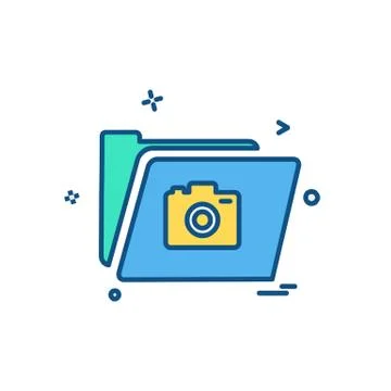 Folder icon design vector Stock Illustration