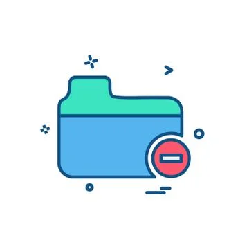 Folder icon design vector Stock Illustration