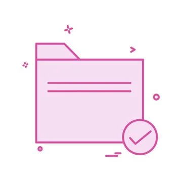 Folder icon design vector 스톡 일러스트