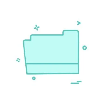 Folder icon design vector 스톡 일러스트