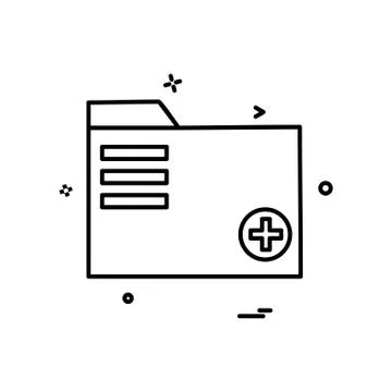 Folder icon design vector 스톡 일러스트