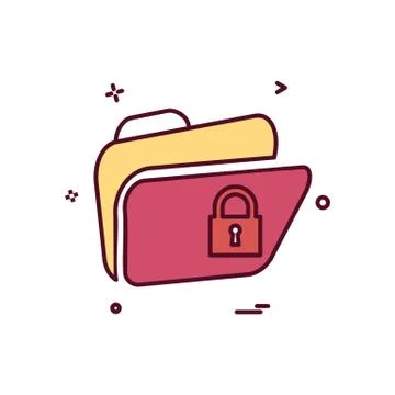 Folder icon design vector 스톡 일러스트
