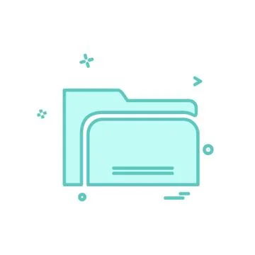 Folder icon design vector Stock Illustration