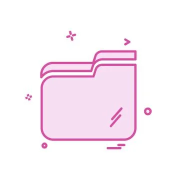 Folder icon design vector Stock Illustration