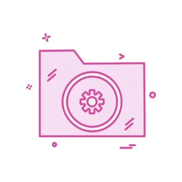 Folder icon design vector Stock Illustration