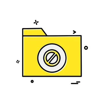 Folder icon design vector Stock Illustration