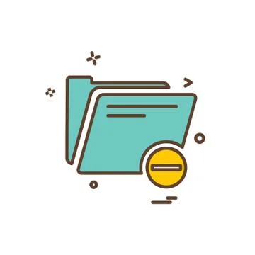 Folder icon design vector Stock Illustration