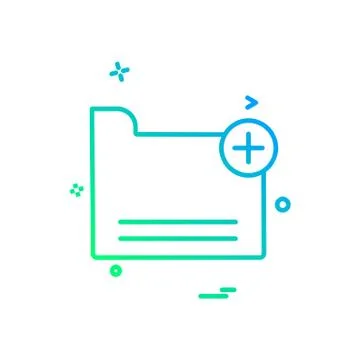 Folder icon design vector Stock Illustration