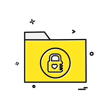 Folder icon design vector Stock Illustration