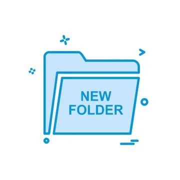 Folder icon design vector Stock Illustration