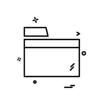 Folder icon design vector Stock Illustration
