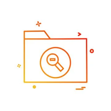 Folder icon design vector Stock Illustration