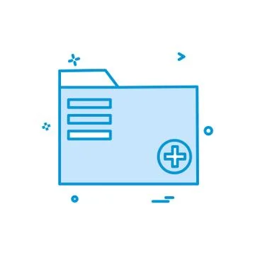 Folder icon design vector Stock Illustration