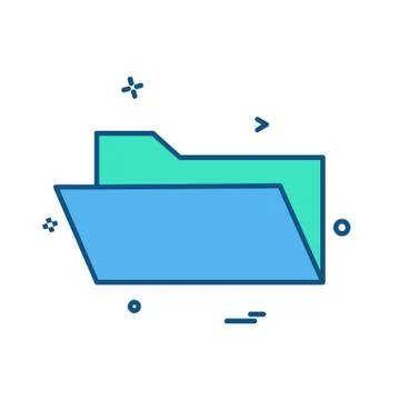 Folder icon design vector Stock Illustration