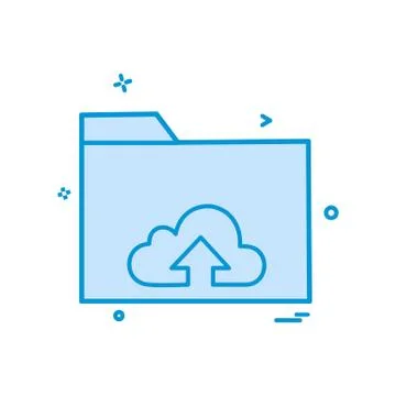 Folder icon design vector Stock Illustration
