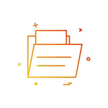 Folder icon design vector イラスト素材