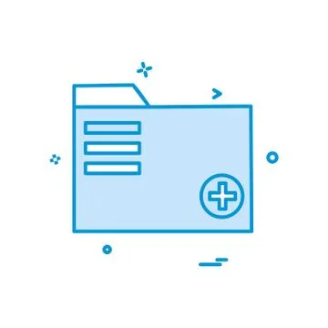 Folder icon design vector Stock Illustration