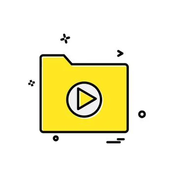 Folder icon design vector Stock Illustration